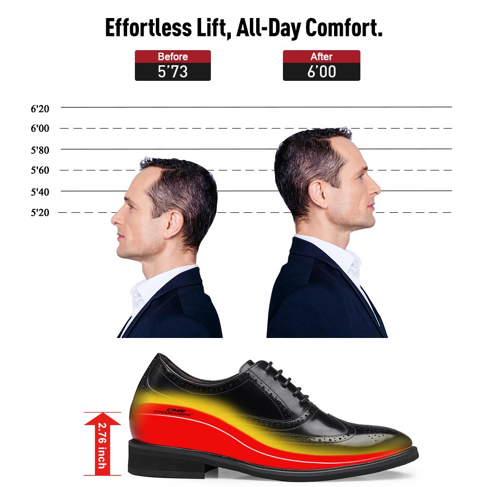 CMR CHAMARIPA men's elevator shoes men's high heel dress shoes - Image 2