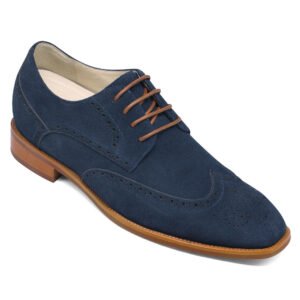 Mento Luxury Premium quality Suede Blue 7cm
