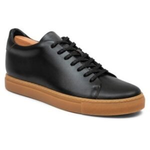 Classic Black High-Top Leather Sneaker