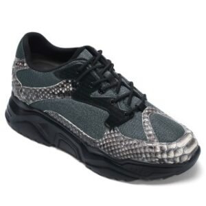 Urban Snakeskin Textured Chunky Sneaker